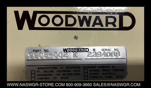 9905-002 K ~ WOODWARD SPM-A Synchronizer PN: 9905-002 K