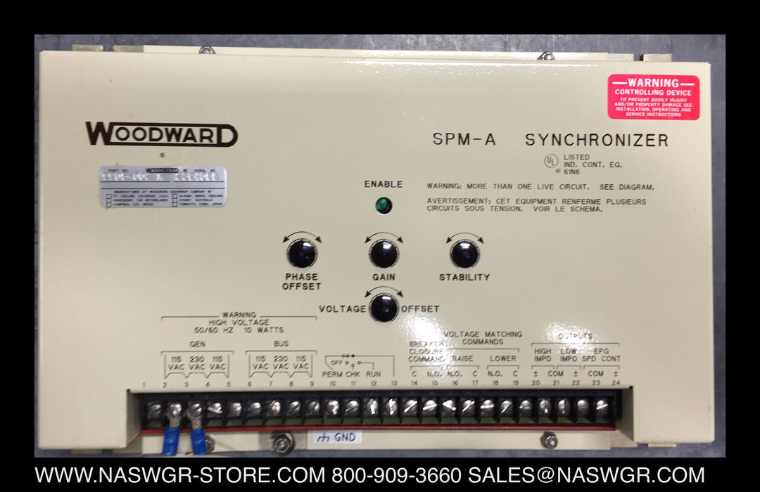 9905-002 K ~ WOODWARD SPM-A Synchronizer PN: 9905-002 K