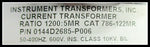 Instrument Transformers Inc. 786-122MR Current Transformer