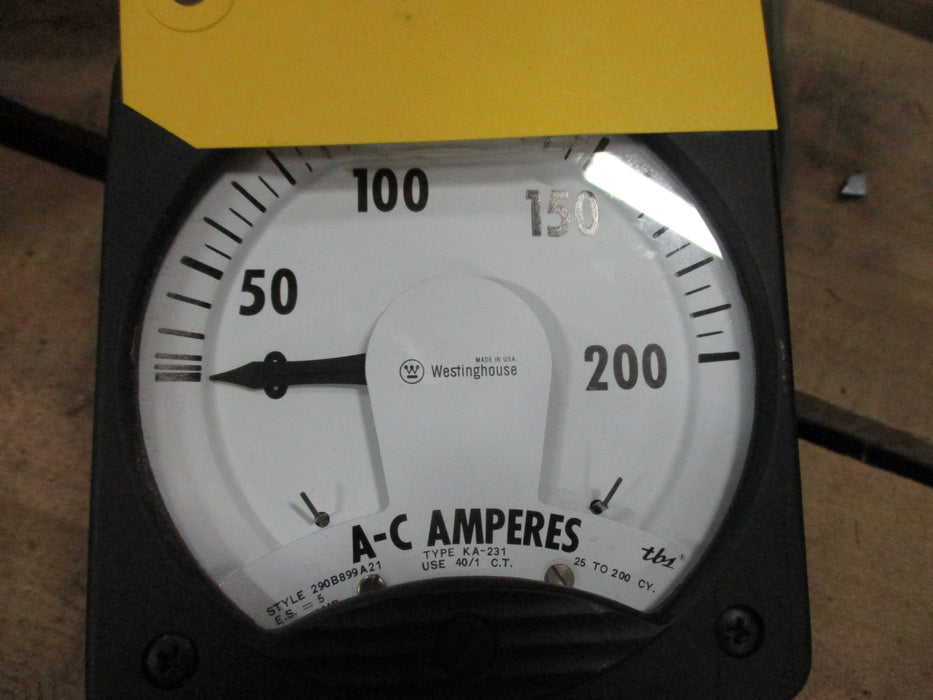 290B99A21 - General Electric - 200 AC Amperes Meter