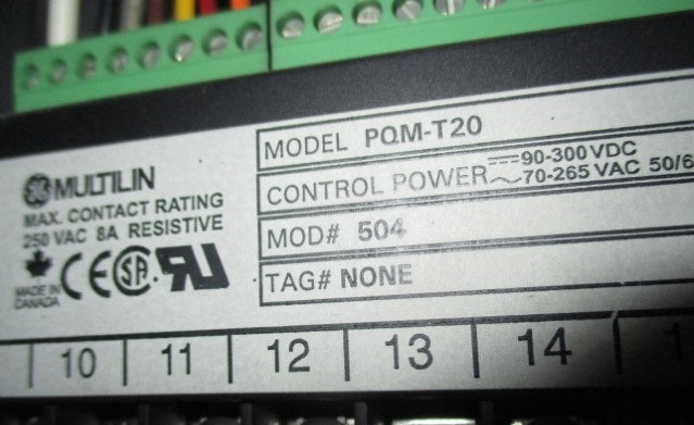 PQM-T20 - General Electric - PQM Power Quality Meter