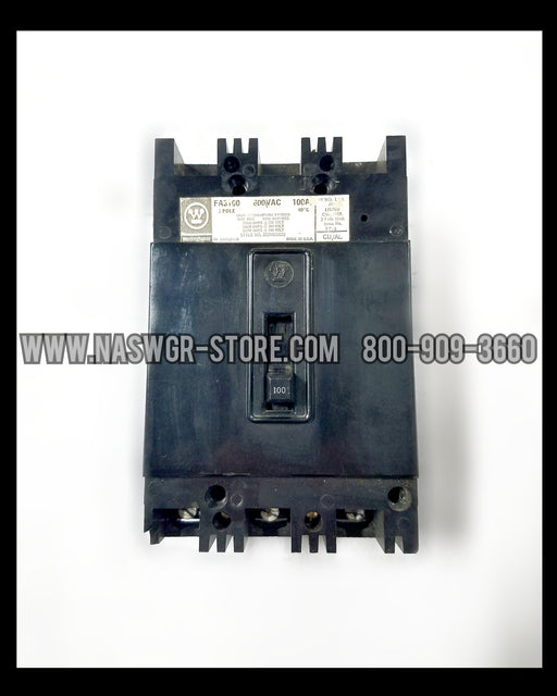 Westinghouse FA3100 Molded Case Circuit Breaker - 100 Amp