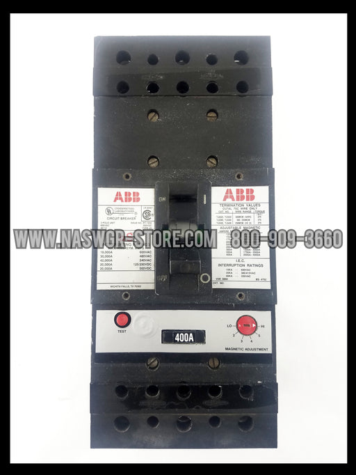 ABB JSB63400 Molded Case Circuit Breaker - 400 Amp