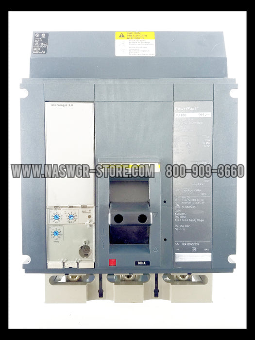 Square D PowerPact PJ 800 Circuit Breaker ~ 800 Amp