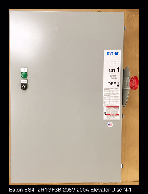 Eaton ES4T2R1GF3B Elevator Control Switch - 200A/208v/N1 - Unused