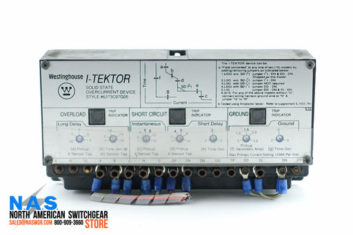 Westinghouse I-TEKTOR ~ 6273C07G05 Solid State Overcurrent Device