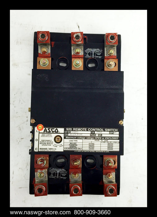 920322571 ~  ASCO 920322571 Remote Control Switch