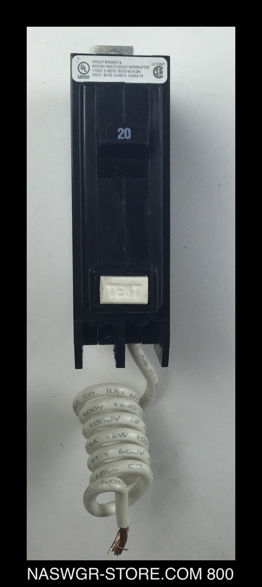 Eaton QBGF1020 Molded Case Circuit Breaker ~ 20 Amp - Unused Surplus