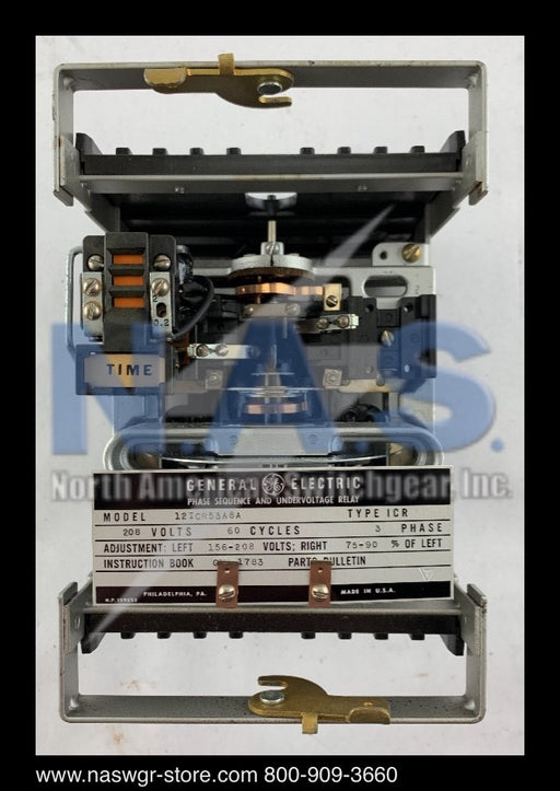 GE 12ICR53A8A Phase Sequence & Undervoltage Relay