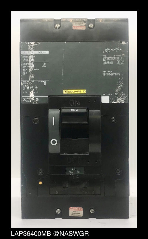 Square D LAP36400MB Molded Case Circuit Breaker ~ 400 Amp