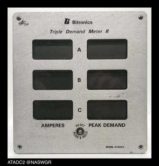 Bitronics ATADC2 Triple Demand Meter II ~ 1200:5