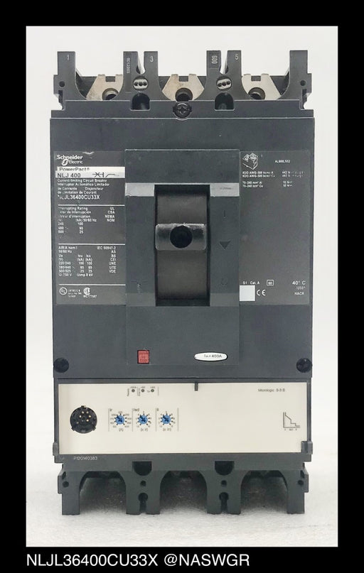 Schneider Electric NLJL36400CU33X Molded Case Circuit Breaker ~ 400 Amp