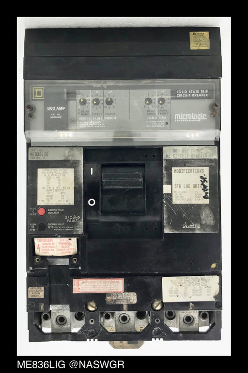 Square D ME836LIG Molded Case Circuit Breaker ~ 800 Amp